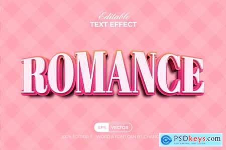 Romance Pink Text Effect Style