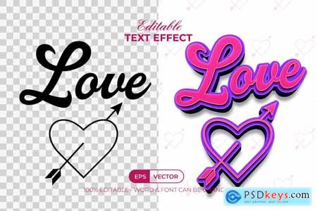 Love Pink Text Effect Style