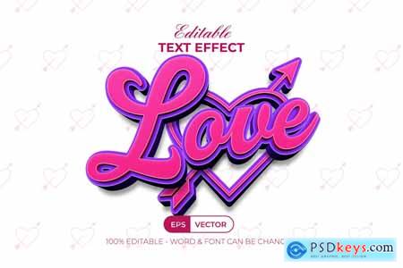 Love Pink Text Effect Style