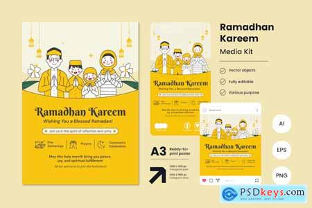 Ramadan Kareem Iftar Poster Islam Family Template