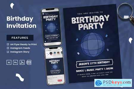 Birthday Invitation - Print & Social Media