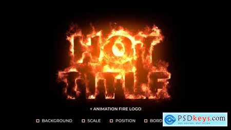 Realistic Fire Title and Logo 51937657