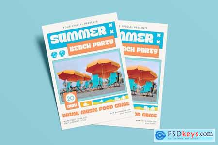 Summer Beach Party Flyer SVNRJCL