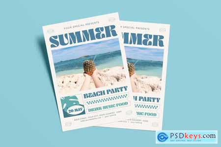 Summer Beach Party Flyer YZYYCQL