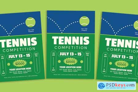 Modern Tennis Tournament Flyer