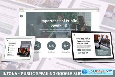 Intona - Public Speaking Google Slides Template