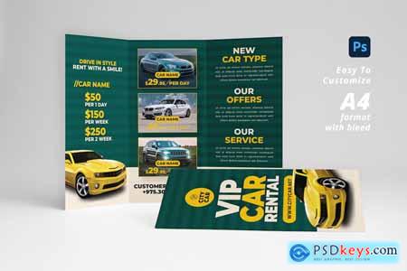 Car Rental Trifold Brochure