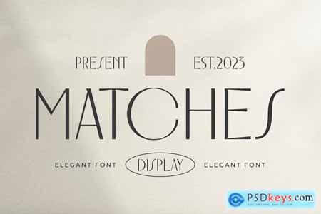 Matches - Elegant Font