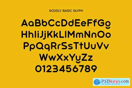 Goodly - Geometric Rounded Fonts Family