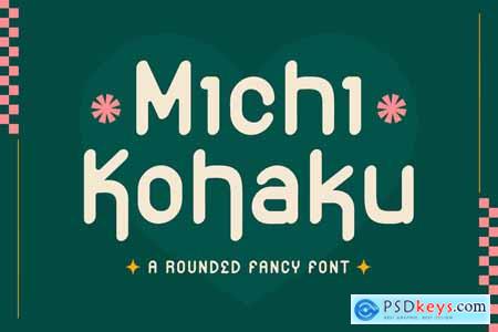 Michi Kohaku - A Rounded Fancy Font