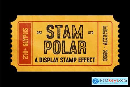 Stampolar  Display Stamp Effect Font