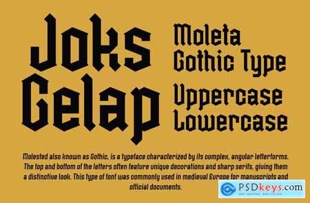 Moleta - Modern Gothic Font