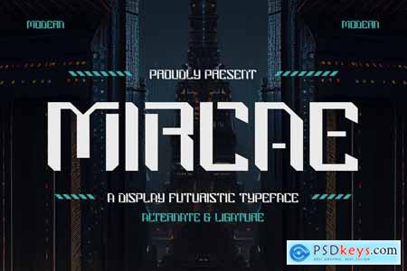 Mircae - A Display Futuristic Typeface