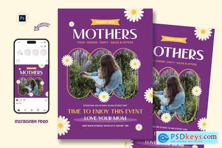 Printable Mothers Day Flyer Design Template