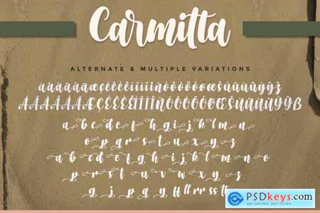 Carmitta - Modern Calligraphy font