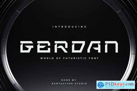 Gerdan Tech Futuristic Font