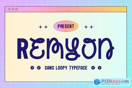 Remyon - Sans Loopy Typeface