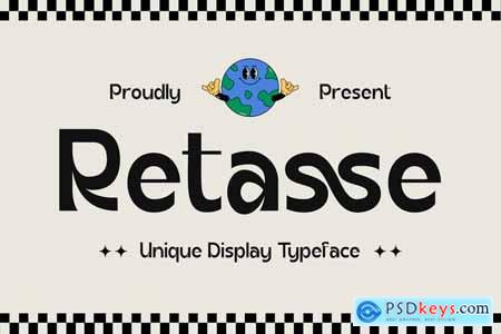 Retasse - Unique Display Typeface