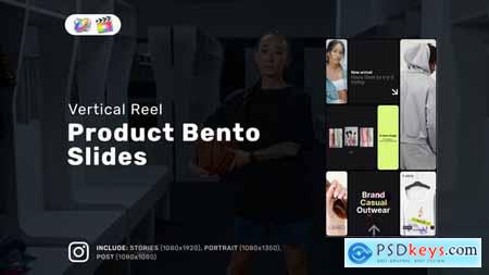 Product Bento Slides Vertical Reel for FCPX 52107965