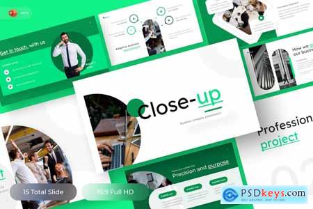 Close-up - Business PowerPoint Template