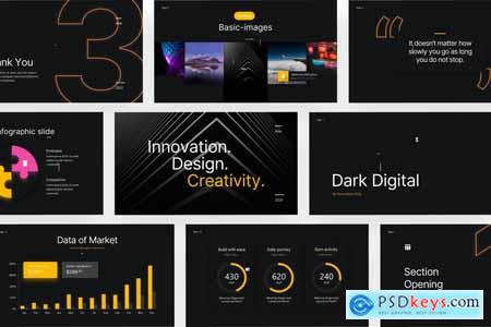 Dark Digital - Business PowerPoint Template