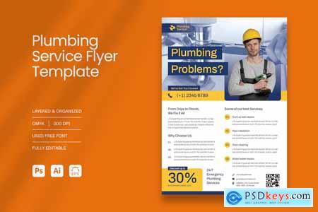 Plumbing Service Flyer Template