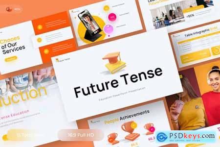 Future Tense - Education PowerPoint Template