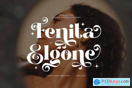 Fenita Elgone Elegant Serif Font Typeface