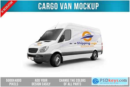 Cargo Van Mockup 8ECTAYV