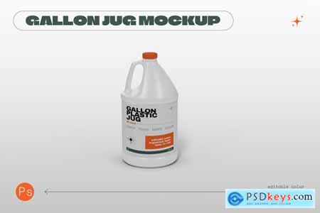 Gallon Plastic Jug Mockup