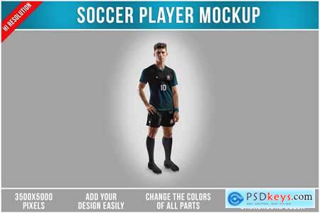 Soccer Player Mockup