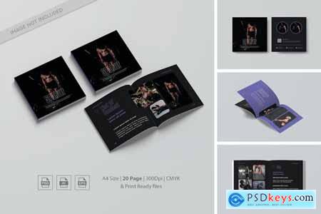 Square Gym and Fitness Company Profile Brochure