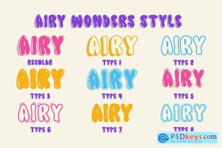 Airy Wonders - Baloon Font