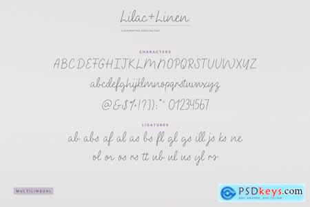Lilac and Linen Font