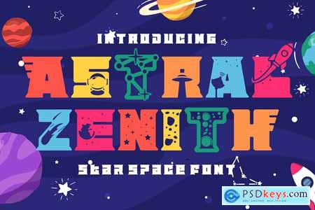 Astral Zenith - Star Space Font