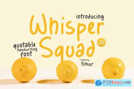 Whisper Squad - Quotable Handwriting Font TT