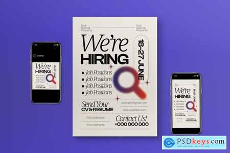 Antidesign We're Hiring Flyer Set