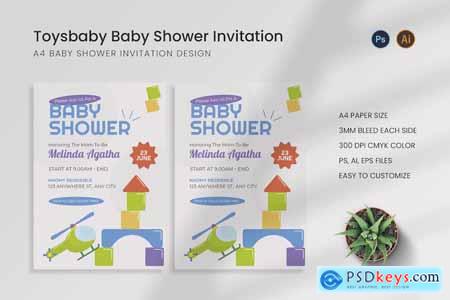 Toysbaby Baby Shower Invitation