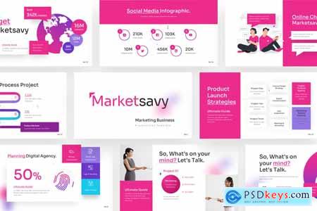 Marketsavy - Marketing PowerPoint Template