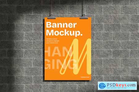 Hanging Banner Mockup