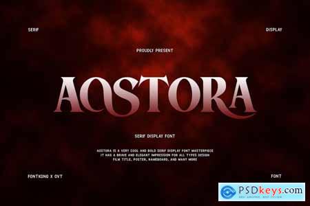 Aostora - Serif Display Font