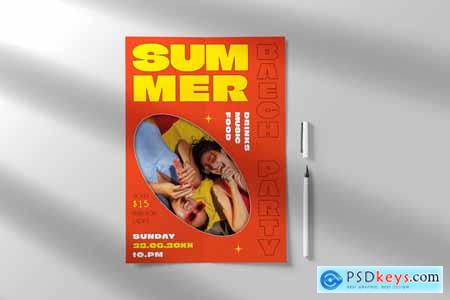Summer Flyer Template 2NT5XWG