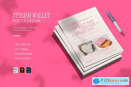 Stylish Wallet - Poster Template