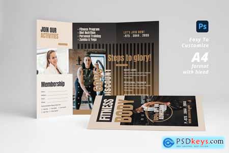 Gym & Fitness Trifold Brochure