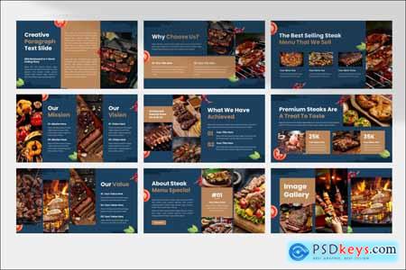 Barbeque Restaurant Presentation Template