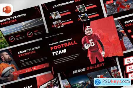 Dark Modern Football Team Presentation Template