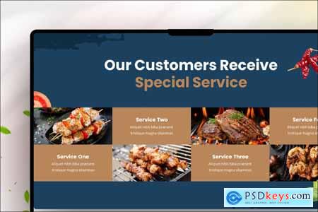 Barbeque Restaurant Presentation Template