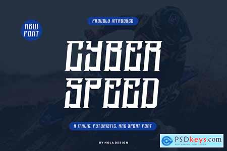 Cyber Speed Futuristic and Sport Font