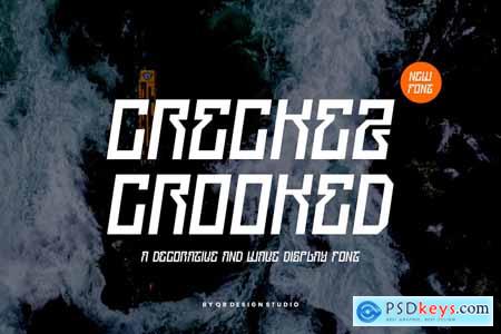Creckez Crooked - Greek & Wave Font