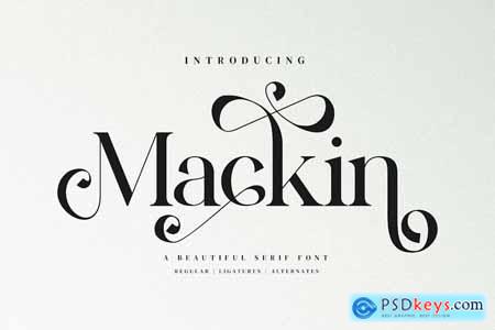 Mackin - Beautiful Ligature Font